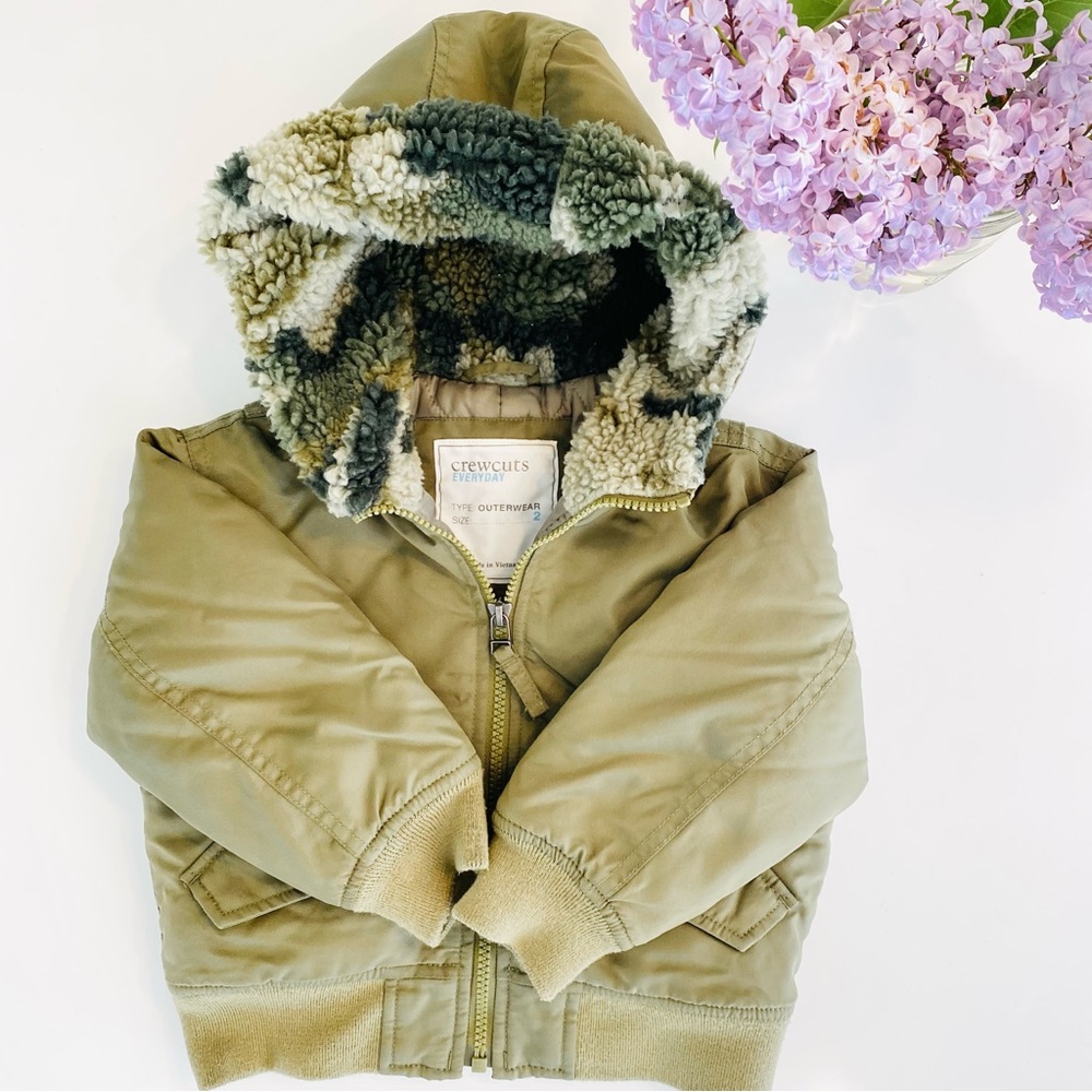 Crewcuts Camo bomber jacket 2T